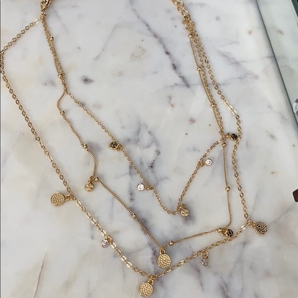 Ettika Layered 18k gold necklace - Picture 1 of 4